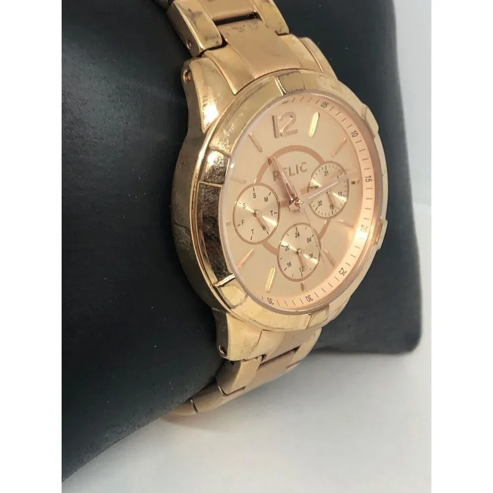 Relic ZR15698 Women's Stainless Steel Analog Rose Gold Dial Quartz Watch HO117